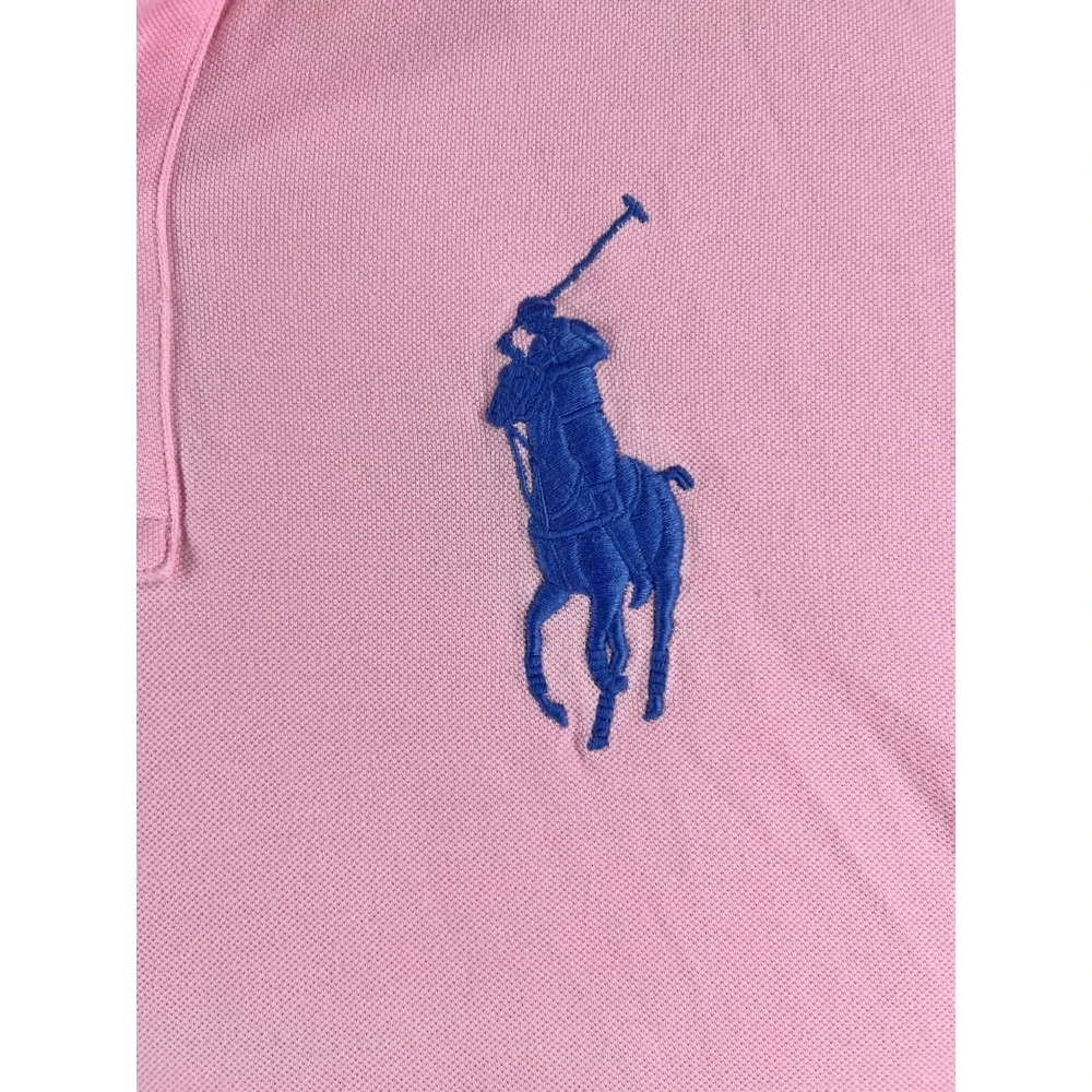 Polo Ralph Lauren Mens Pink Big Pony Short Sleeve Polo Shirt 2XB Big & Tall